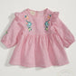 First Impressions Baby Girls Striped Floral-Embroidered Top, Size 18 Months