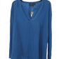 I.n.c. Petite Split-Neck Top, size pp