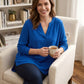 I.n.c. Petite Split-Neck Top, size pp