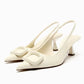 Elegant Women's Slingback High Heels with Pointed Toe