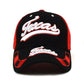 Texas Red & Black 3D Embroidered Baseball Cap, Hat