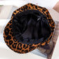 Personalized Leopard Print Octagonal Hat for Women