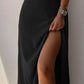 Satin Slit Sling Dress