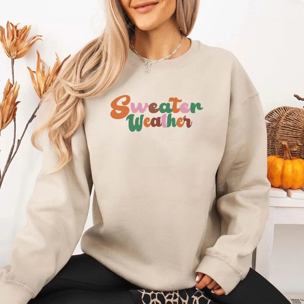 Sweater Weather Fall Vibes Sweatshirt