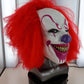 Motorized Mannequin Head Halloween Mask Display Stand with Sound Effects