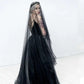 Sheer Bride Wedding Black Veil