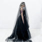 Sheer Bride Wedding Black Veil
