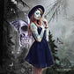 Silver Skull Halloween Butterfly Wings