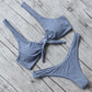 Solid Bikini Set Swimsuit Women Bikini Swimwear Female Halter Top Bathing Suit Swimming Wear Bikini High Cut Swimsuit High Waist Plus Size Summer Swimwear