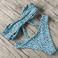 Solid Bikini Set Swimsuit Women Bikini Swimwear Female Halter Top Bathing Suit Swimming Wear Bikini High Cut Swimsuit High Waist Plus Size Summer Swimwear