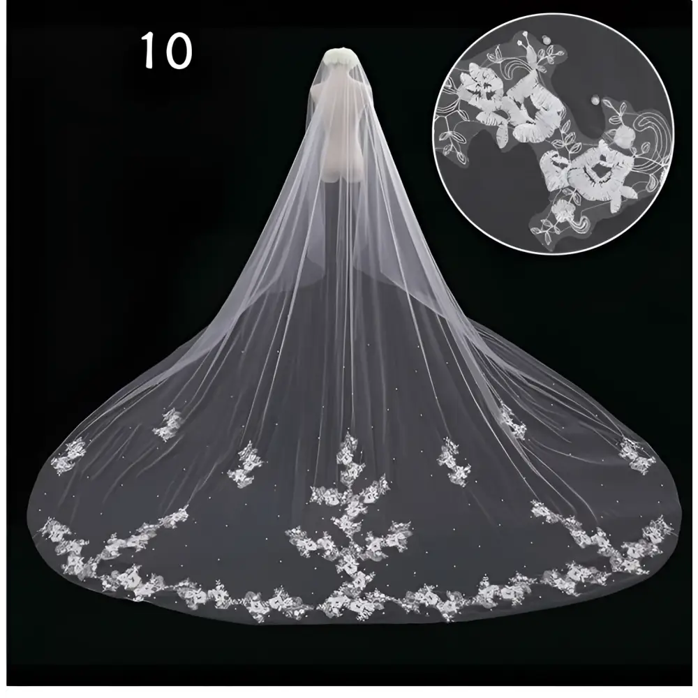 Sparkling Wide Style Bridal Veil
