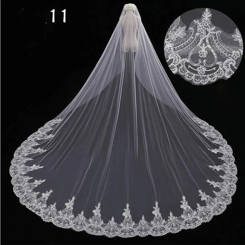 Sparkling Wide Style Bridal Veil