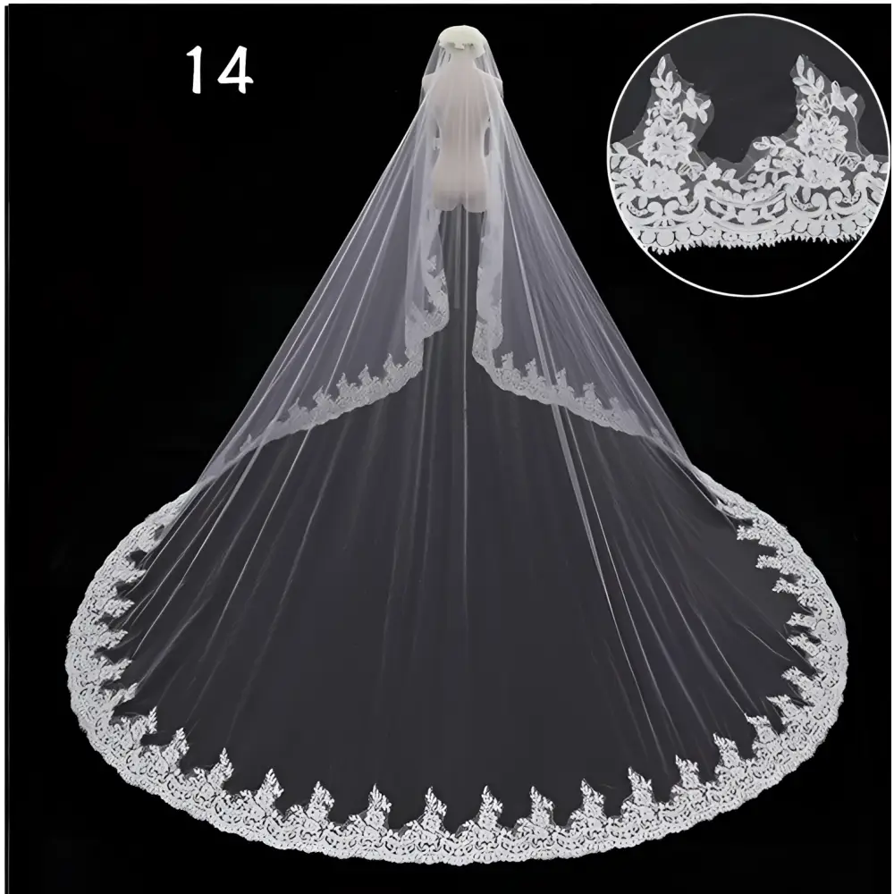 Sparkling Wide Style Bridal Veil