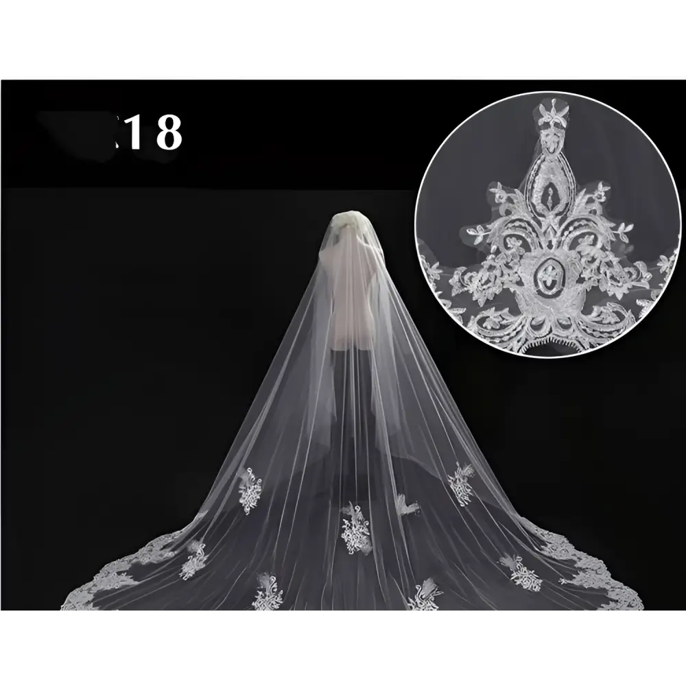 Sparkling Wide Style Bridal Veil