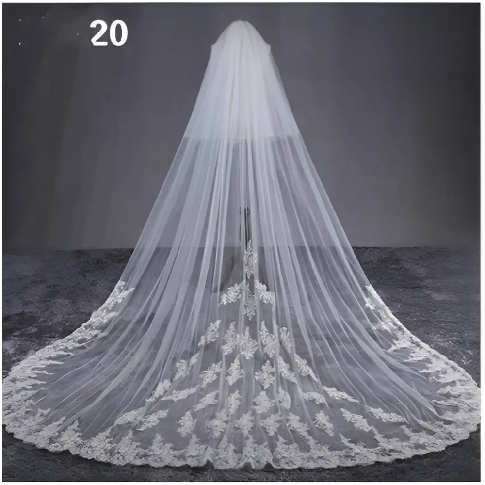 Sparkling Wide Style Bridal Veil