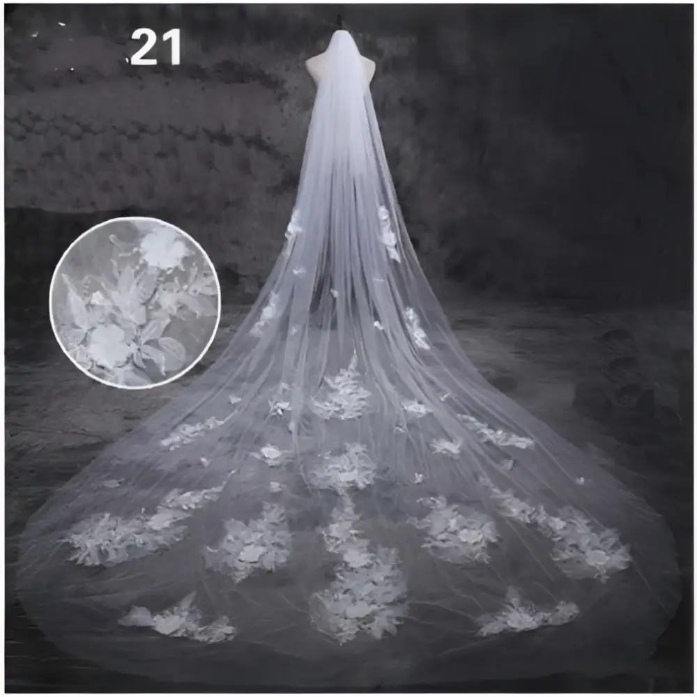 Sparkling Wide Style Bridal Veil