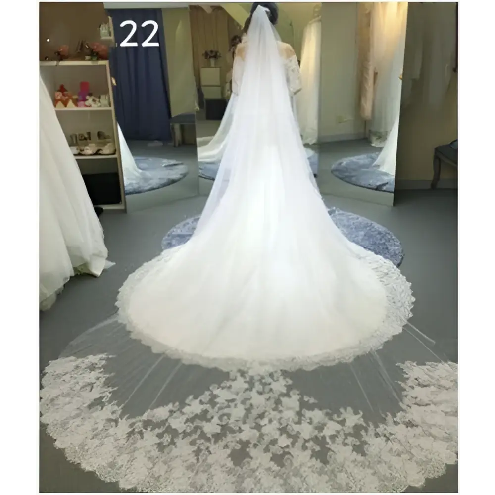 Sparkling Wide Style Bridal Veil