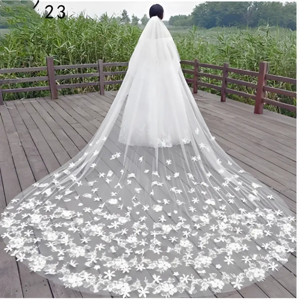Sparkling Wide Style Bridal Veil