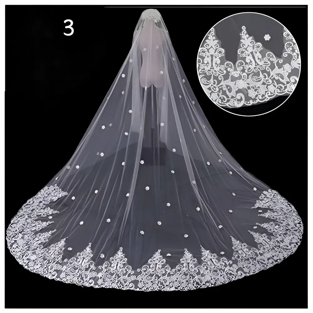 Sparkling Wide Style Bridal Veil
