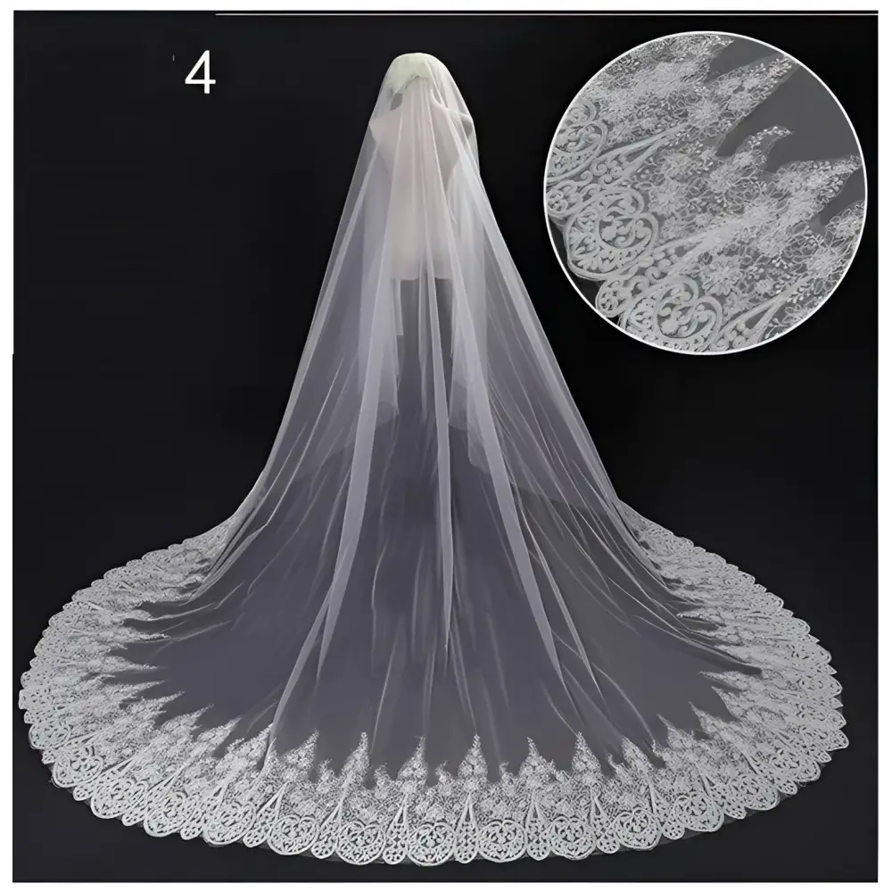 Sparkling Wide Style Bridal Veil