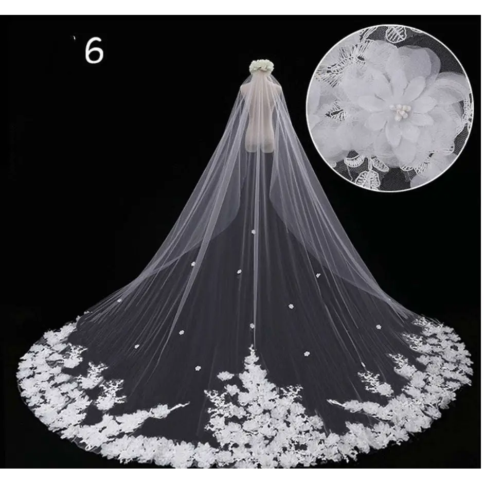 Sparkling Wide Style Bridal Veil