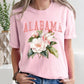 Alabama State Flower Elegant Garden Emblem Inspired Botanical Motif Comfort Colors Tee