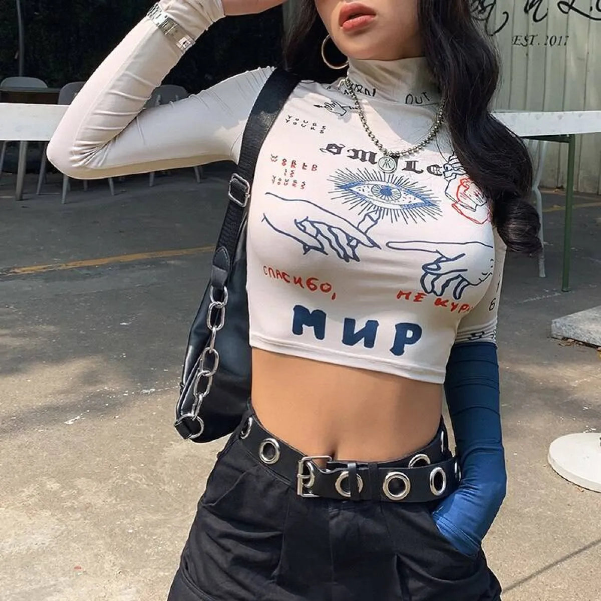 Casual Stretch Slim Crop Tops