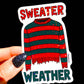 Sweater Weather Horror Sticker