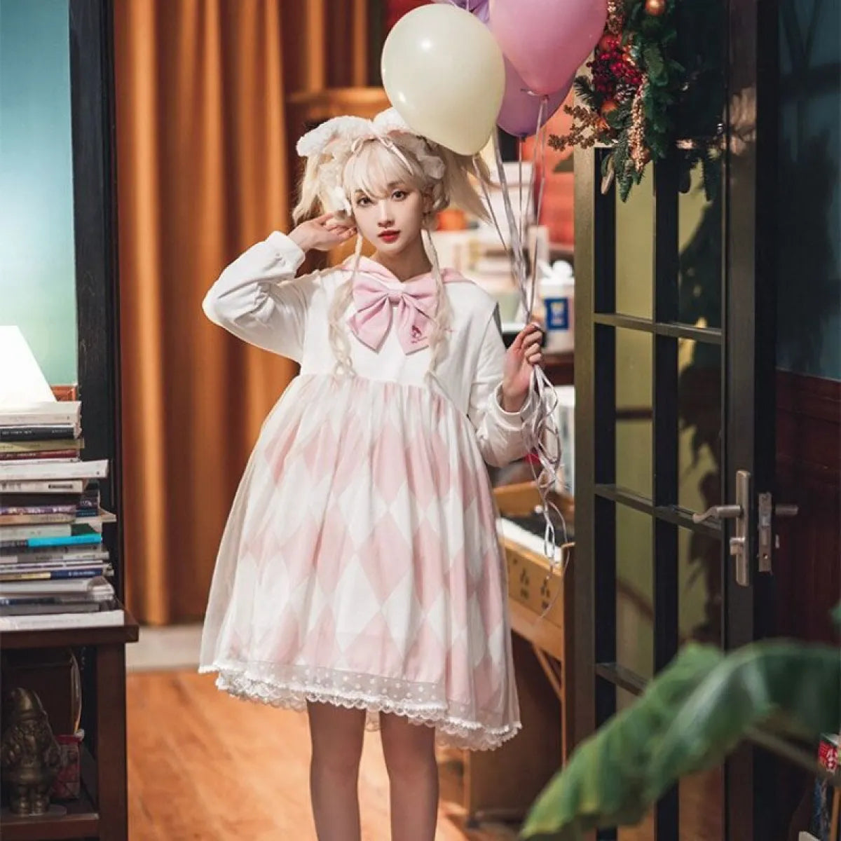 Kawaii Sweet Bow Lace Princess Dresses