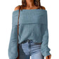 Off-the-Shoulder Sweater