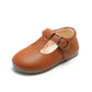 Tan Leather Versatile Single Shoes for Toddlers