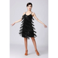 Tiered Fringe Flapper Dress