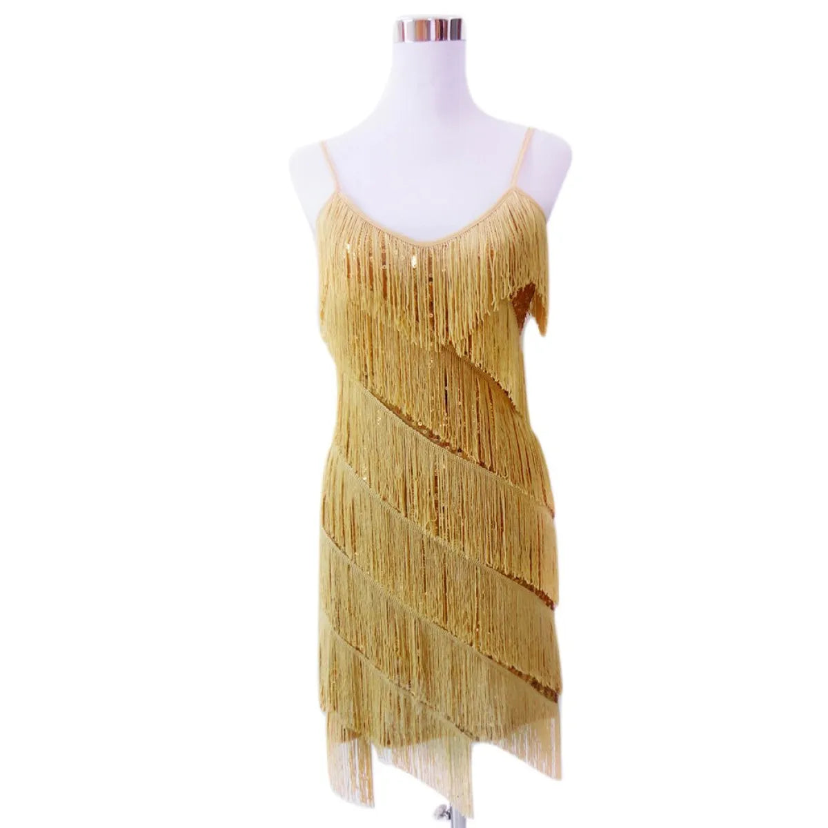 Tiered Fringe Flapper Dress