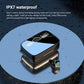 Unisex Lightweight Wireless Headphones Bluetooth 5.1 Headphones Waterproof Sport Earphone Headset Bluetooth Earpiece Sports Headphones Wireless Wearable Music Player Sweatproof Workout Portable Headphones LED Smart Screen Display Design