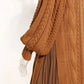 Women's Stand Collar Lantern Sleeve Sweater