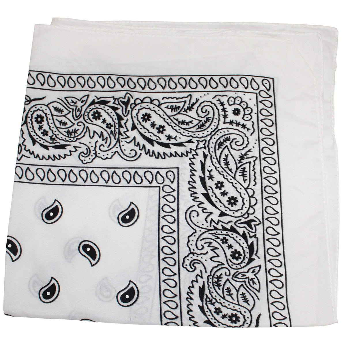 Qraftsy Extra Large Edition Kerchiefs Cotton - Paisley and Solid