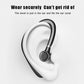 Wireless Blue Earhook Bluetooth Headphones Business Office Bluetooth 5.0 Over Ear Earphone Stereo Single Earbud With Mic HiFi Headphone Single Ear Headset Super Long Standby Noise Reduction Earpiece Compatible With Smartphones