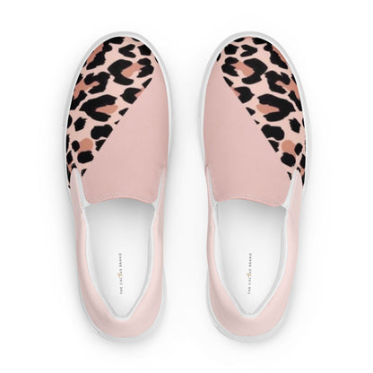 TCB Pink Leopard slip on shoes