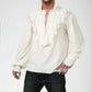 Men's White Pirate Costume Shirt