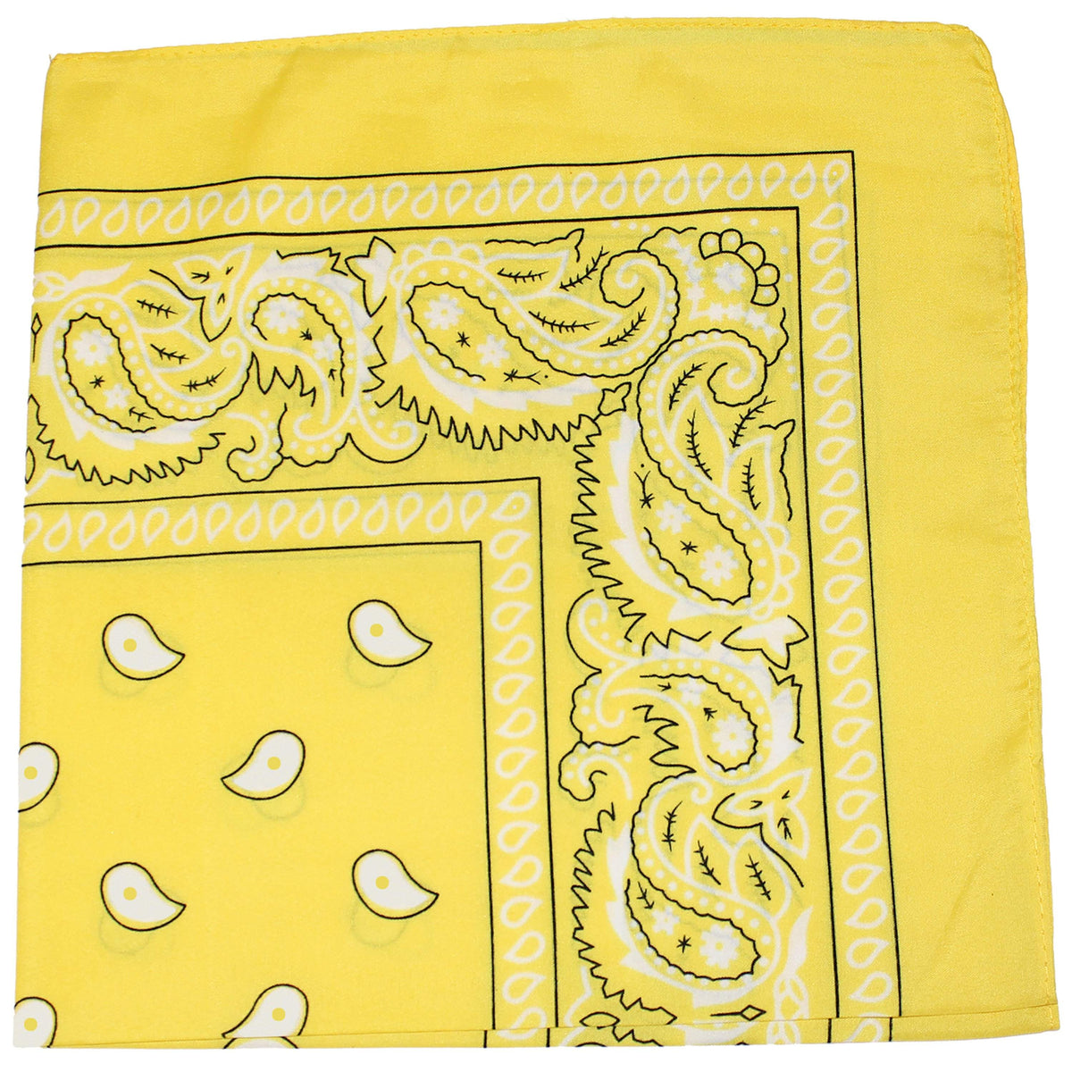 Qraftsy Extra Large Edition Kerchiefs Cotton - Paisley and Solid