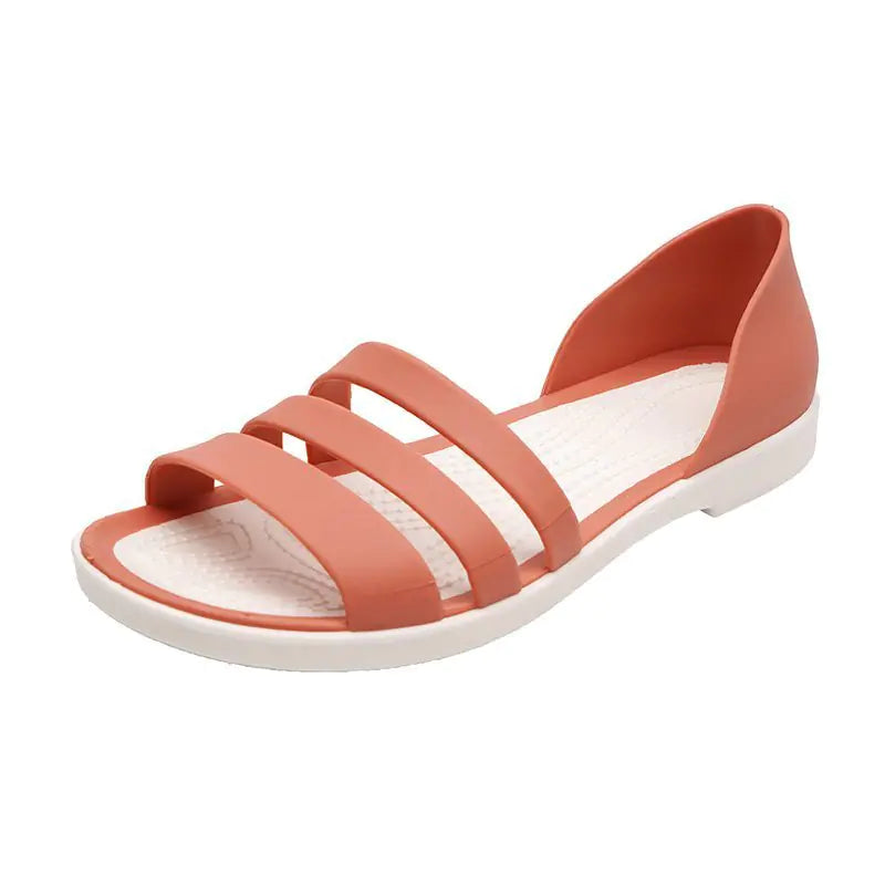 Women's Summer Candy Color Flat Beach Sandals
