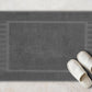 Luxury Bath Mat Floor Towel Set 22 x34 in 2 Pack Dark Gray Absorbent Cotton